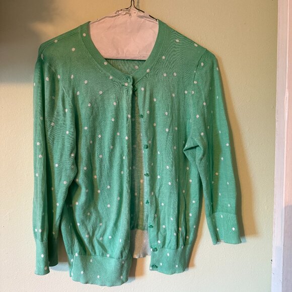 J Crew women's cardigan sweater seafoam green M - Picture 1 of 8